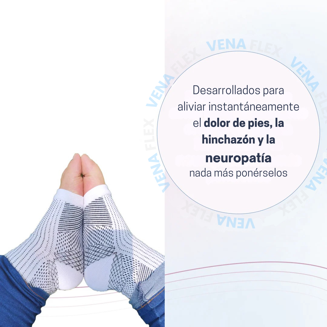 Medias De Compresión - Obtén Alivio Instantáneo De Pies Hinchados Y Adoloridos