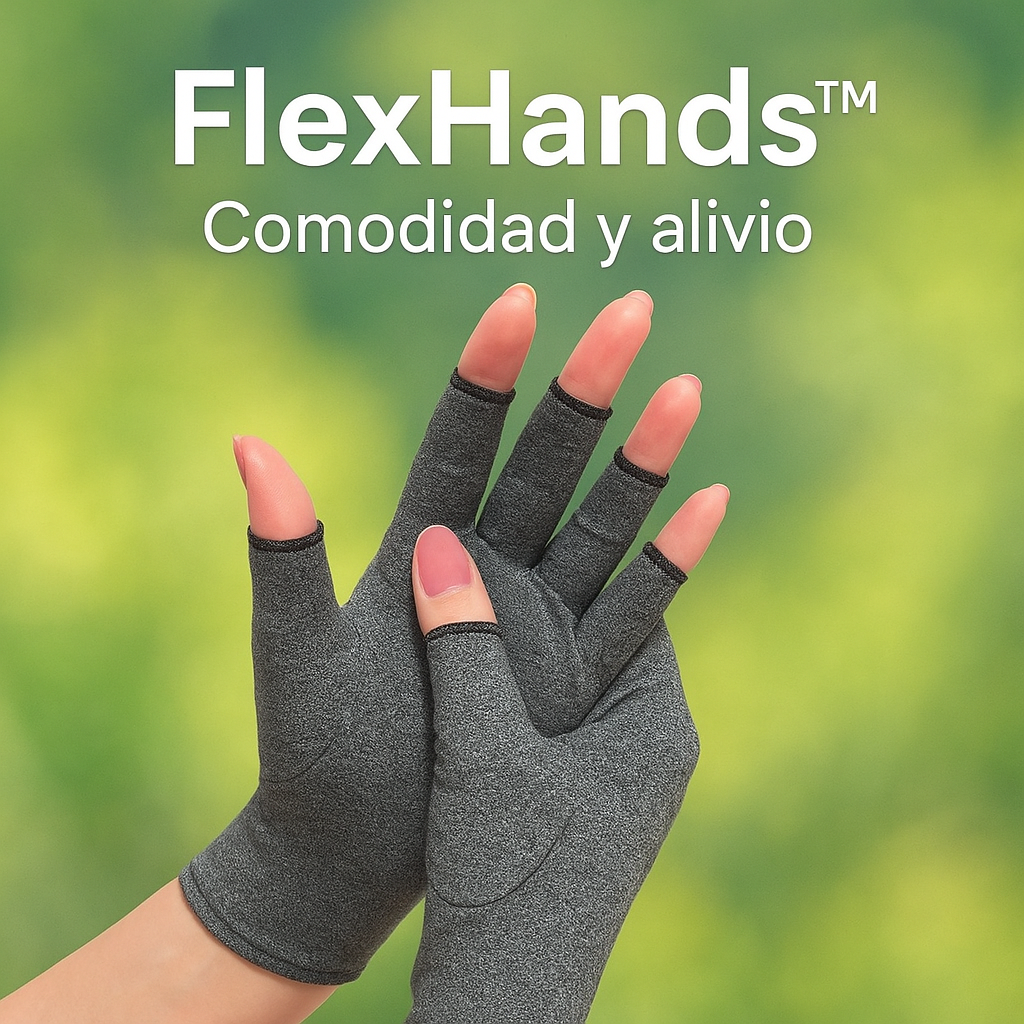 FlexHands™ - Luvas de compressão para artrite e osteoartrite - Conforto e alívio