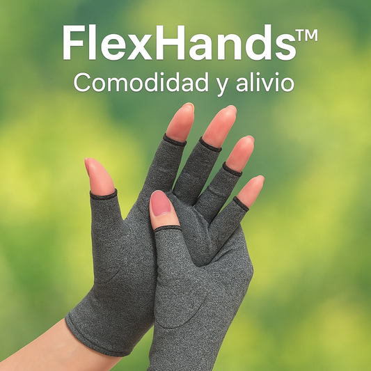 FlexHands™ - Luvas de compressão para artrite e osteoartrite - Conforto e alívio